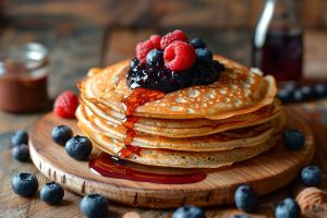 Crêpe réalisée avec de la farine d'avoine