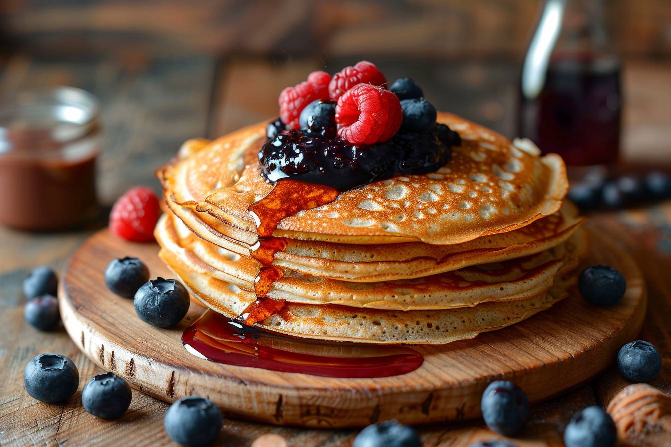 Crêpe réalisée avec de la farine d'avoine