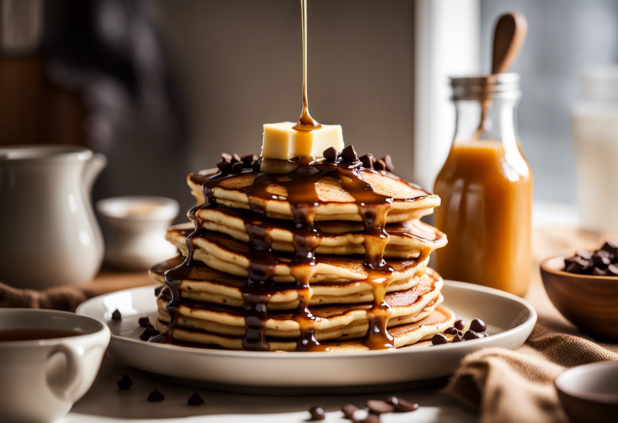 Recette de pancakes aux pépites de chocolat