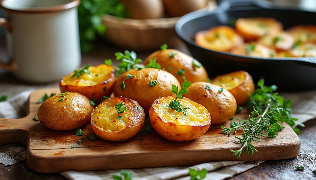 découvrez la recette traditionnelle des pommes de terre au four croustillantes de grand-mère. apprenez à préparer ce plat savoureux et réconfortant, qui ravira les papilles de toute la famille grâce à sa texture dorée et son goût authentique.