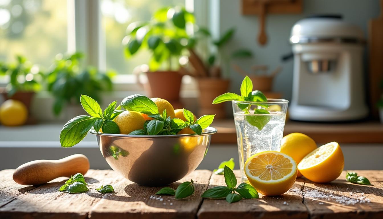 découvrez notre recette facile pour préparer un délicieux sorbet citron basilic maison. profitez d'un dessert rafraîchissant alliant l'acidité du citron à la fraîcheur du basilic, idéal pour les journées ensoleillées!