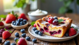 découvrez notre recette de clafoutis peu calorique, un dessert sain et savoureux qui ravira vos papilles tout en respectant votre ligne. facile à préparer, il allie la douceur des fruits à une pâte légère pour un moment de gourmandise sans culpabilité.