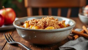découvrez notre délicieuse recette de crumble aux pommes sans sucre, spécialement conçue pour les diabétiques. un dessert savoureux et sain qui ravira vos papilles tout en respectant votre régime. facile à préparer, cette gourmandise fruitée allie plaisir et bien-être.