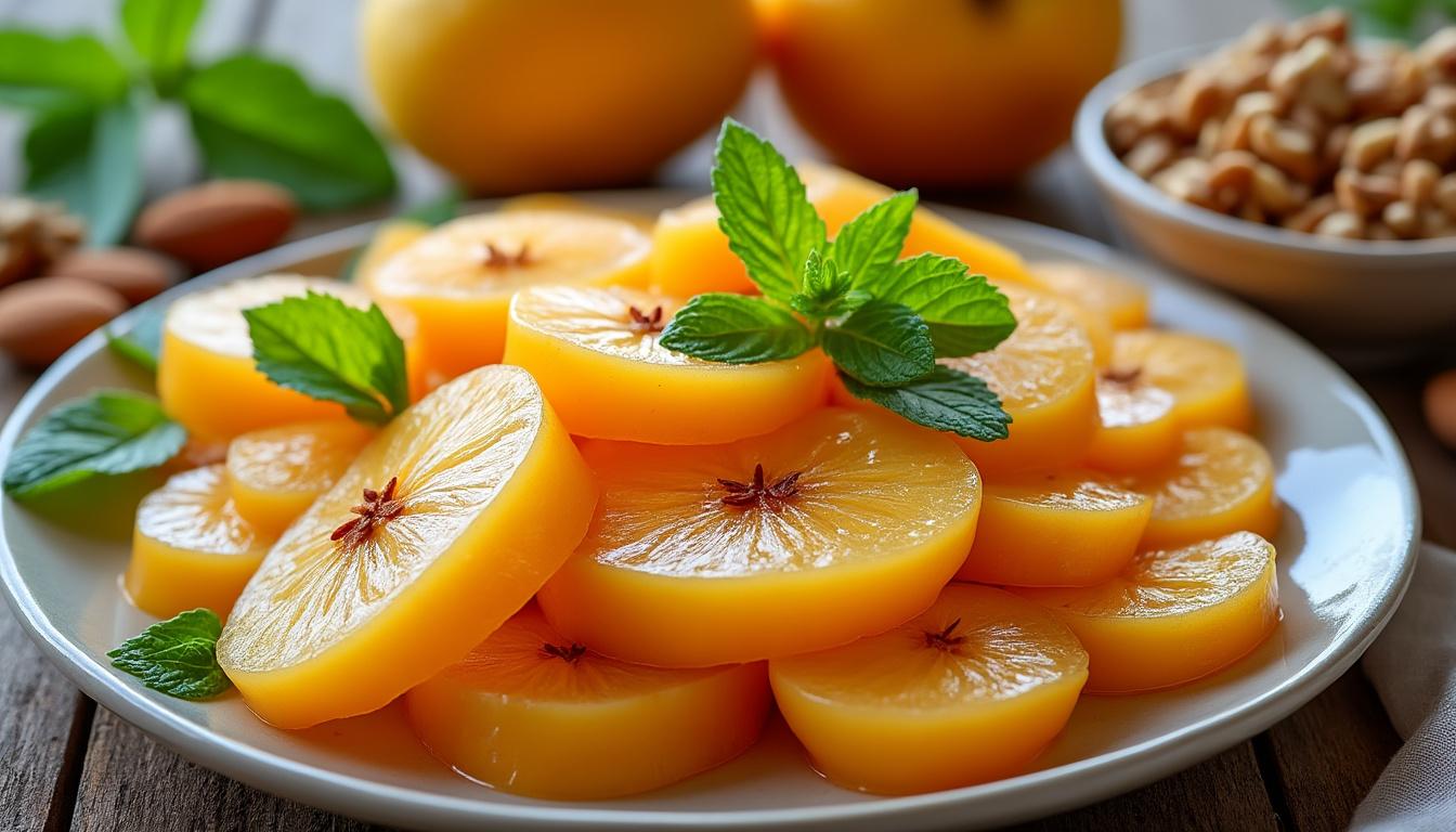 découvrez notre délicieuse recette de pâte de coings sans sucre, idéale pour un dessert sain et savoureux. profitez d'une douceur naturelle et gourmande, parfaite pour les amateurs de sucré léger !