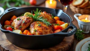 découvrez notre recette savoureuse de cuisses de pintade en cocotte, un plat chaleureux et réconfortant qui ravira vos convives. facile à préparer, cette recette met en avant des saveurs délicates et des ingrédients frais pour un repas mémorable.